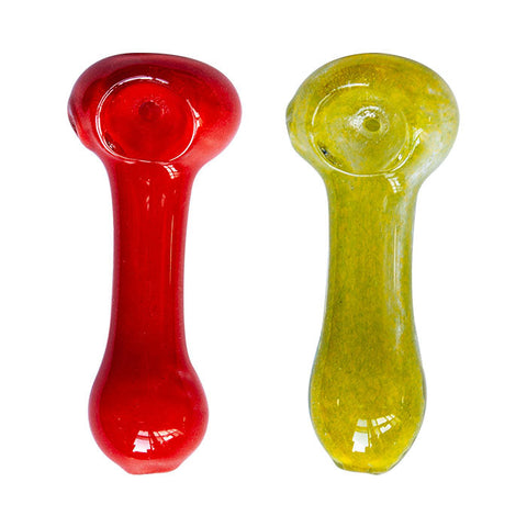 Assorted Frit Design Colored Glass Pipe