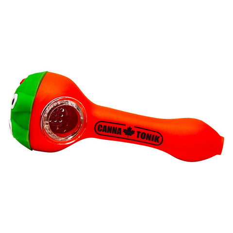 Cannatonik Frog Silicone Orange Hand Pipe