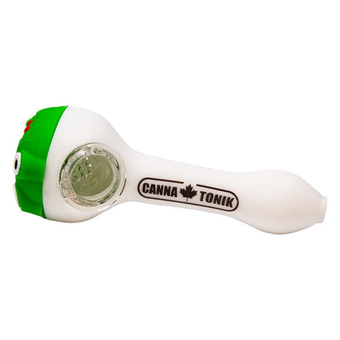 Cannatonik Frog Silicone White Hand Pipe