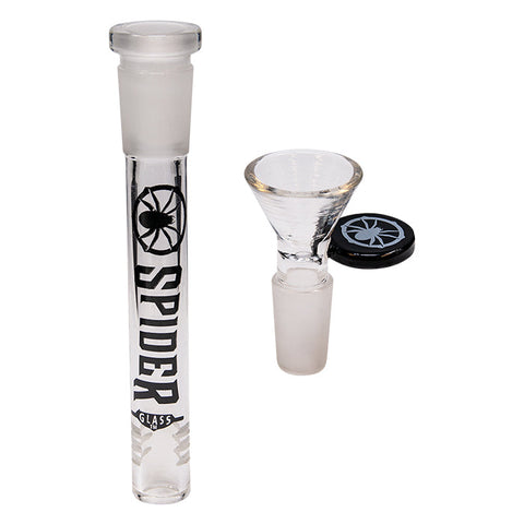 Amber Spider Glass Bong 12 Inches