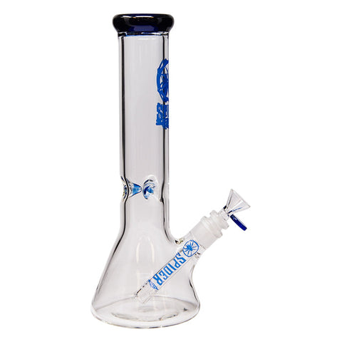 Blue Spider Glass Bong 12 Inches