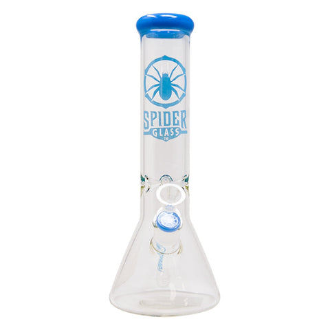 Sky Blue Spider Glass Bong 12 Inches