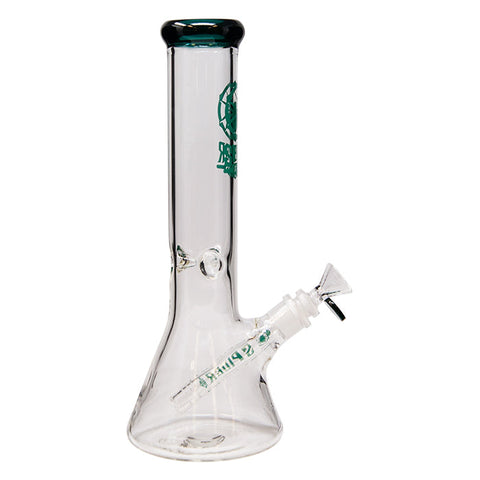 Teal Green Spider Glass Bong 12 Inches