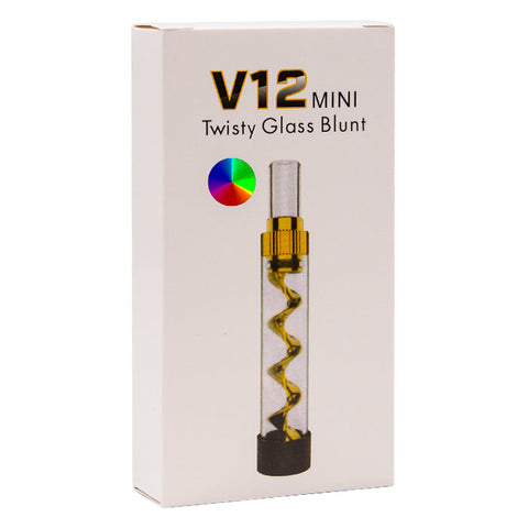 Rainbow V12 Mini Twisty Glass Blunt Pipe