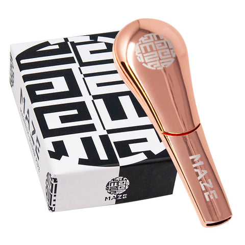 Rose Gold Maze Magnetic Slider Pipe 4 inches