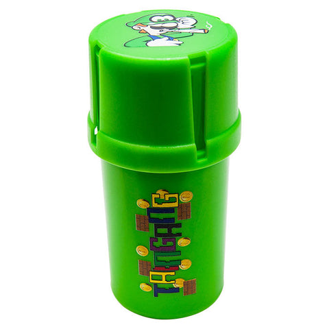 Green Mario Medtainer Smell Proof Storage And Grinders