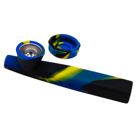 Cannatonik Purple and Blue Silicone Pipe