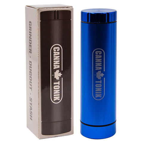 Cannatonik 3 In 1 Blue Grinder Dugout Stash