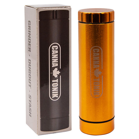 Cannatonik 3 In 1 Gold Grinder Dugout Stash