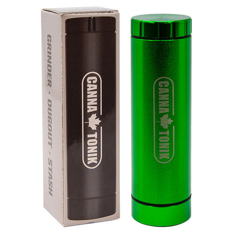 Cannatonik 3 In 1 Green Grinder Dugout Stash