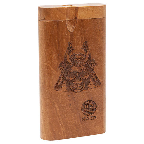 Maze Samurai Skull Teak Wood Dugout