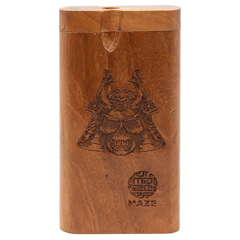 Maze Samurai Skull Teak Wood Dugout