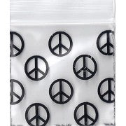 Baggie Peace Pot 1.5"X1.5"