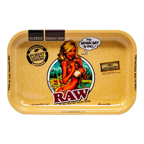 Raw Girl Rolling Tray