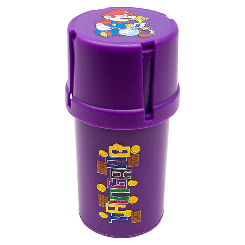 Purple Mario Medtainer Smell Proof Storage And Grinders