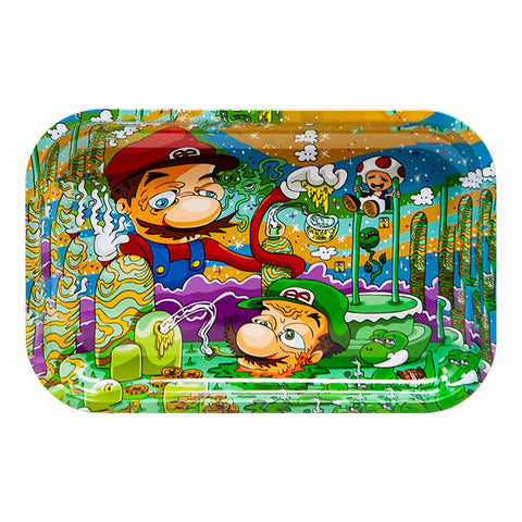 Super Mario Bros Medium Rolling Tray With Lid