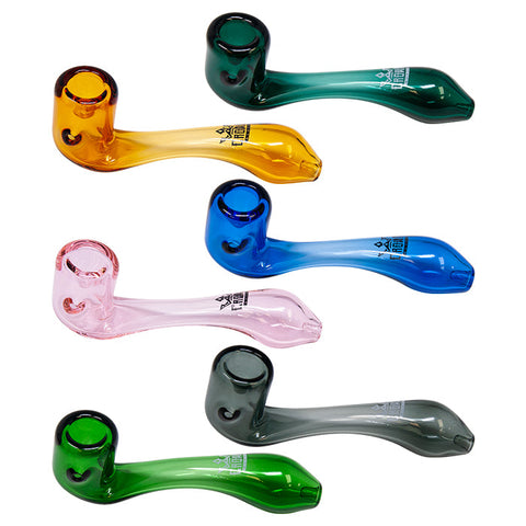 Blue Crown Glass Sherlock Pipe 6 Inches