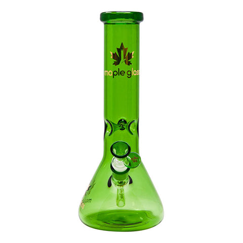 Maple Glass Green Color Beaker Bong 12 Inches