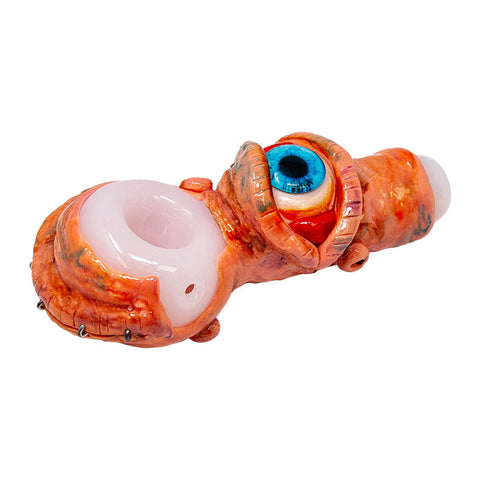 Angry Blue-Eyed Monster Hand Pipe 5 Inches