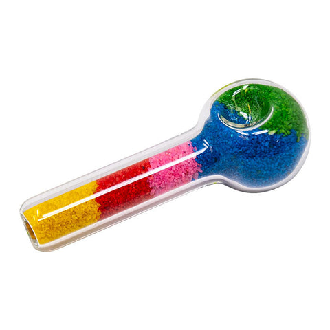 Colorful Crystals Hand Pipe 5 Inches