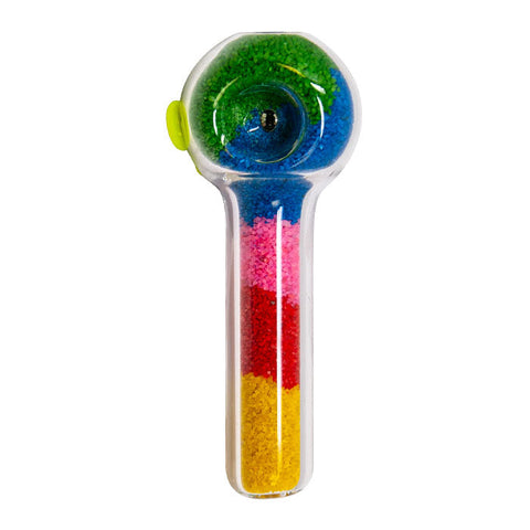 Colorful Crystals Hand Pipe 5 Inches