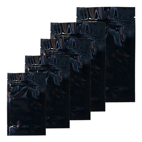 Black Apple Smelly Proof Bag 5 x 8 x 2.3 Inches Pack Of 30 Baggies