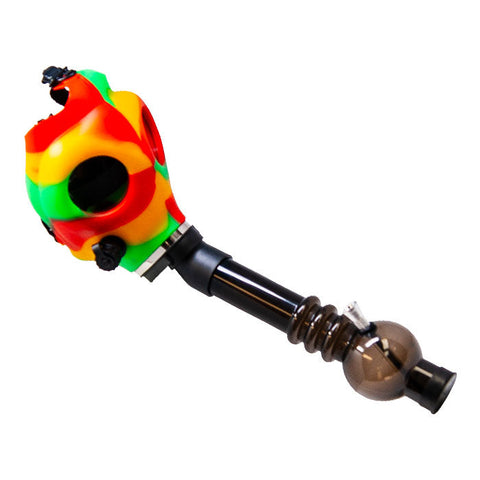 Rasta Colored Mask Bong