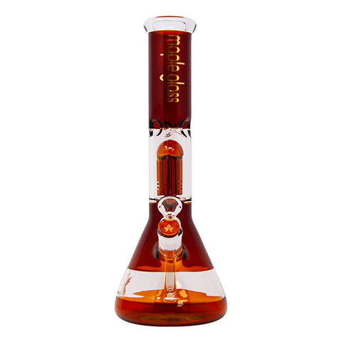 Amber Maple Glass Tree Percolator Bong 14 Inches