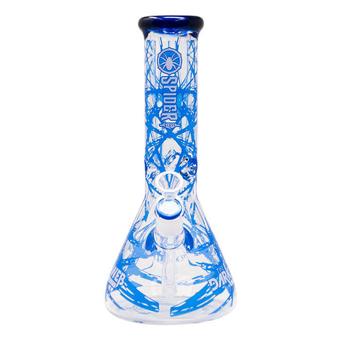 Blue Darkweb Series Spider Glass Beaker Bong 12 Inches