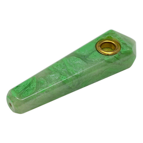 Emerald Marble Stone Look Smoking Pipe 3 Inches