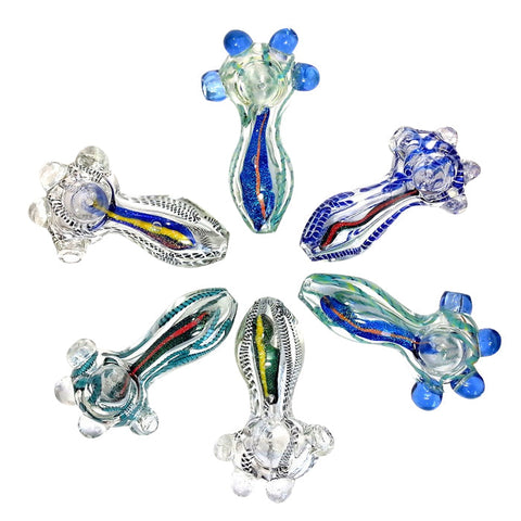 Dicro Multi Colored Glass Pipe 4 Inches