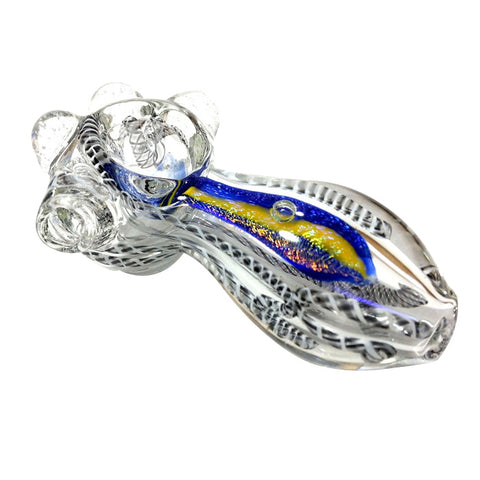 Dicro Multi Colored Glass Pipe 4 Inches