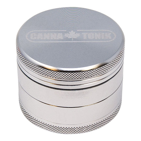 CANNATONIK ANODIZED ALUMINIUM GRINDER 50 MM SILVER