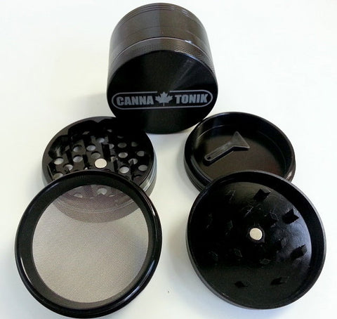 CANNATONIK ANODIZED ALUMINIUM GRINDER 40MM BLACK