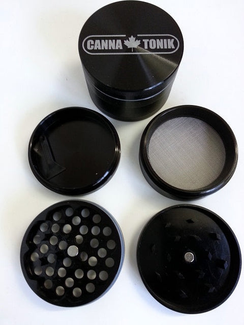 CANNATONIK ANODIZED ALUMINIUM GRINDER 40MM BLACK