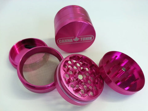 CANNATONIK ANODIZED ALUMINIUM GRINDER 40MM PINK