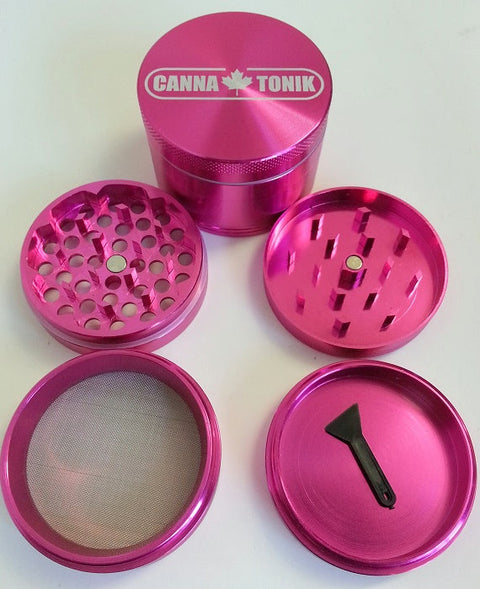 CANNATONIK ANODIZED ALUMINIUM GRINDER 40MM PINK