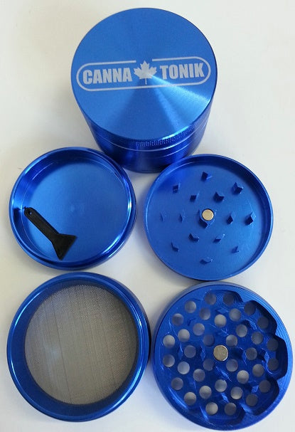 CANNATONIK ANODIZED ALUMINIUM GRINDER 40MM BLUE