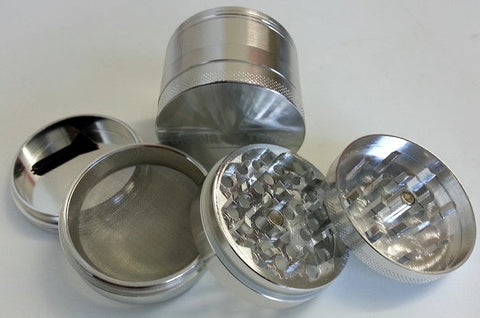 CANNATONIK ANODIZED ALUMINIUM GRINDER 40MM SILVER