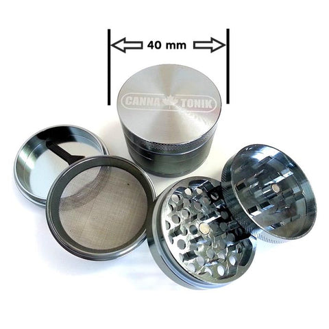 CANNATONIK ANODIZED ALUMINIUM GRINDER 40MM GREY