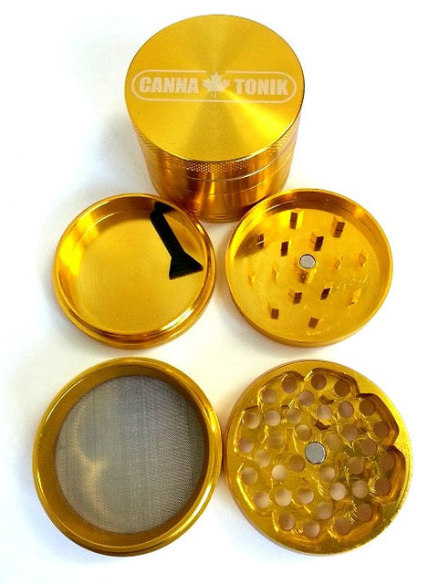 CANNATONIK ANODIZED ALUMINIUM GRINDER 40MM GOLD