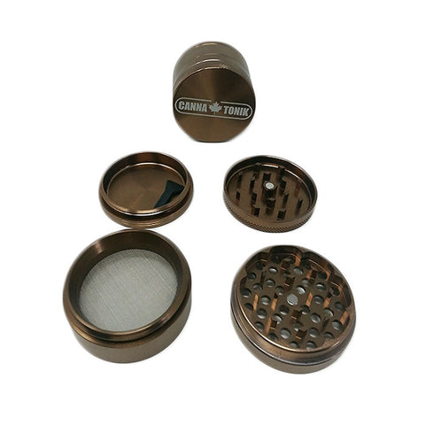 CANNATONIK ANODIZED ALUMINIUM GRINDER 40MM BRONZE